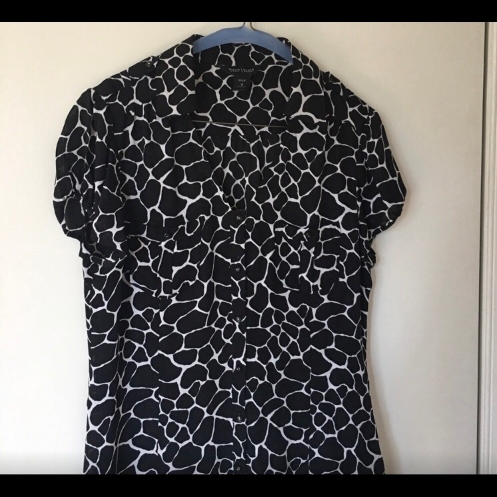 White House Black Market silk blouse
